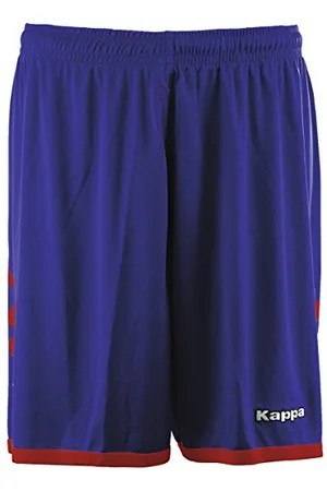 Kappa Salerne Short Unisexe Adulte, SALERNE, Bleu Marine/Rouge