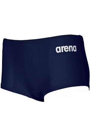 Arena Solid Squared Short JR Bain Minishort, Enfants, Minishort Solid Squared Short Jr, Bleu (Navy/White), 10-1