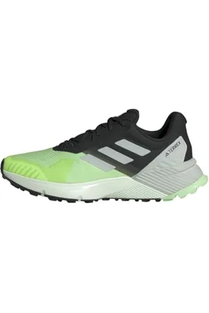 adidas Homme Terrex Soulstride Trail Running Shoes, Green Spark/Wonder Silver/Core Black, 38 2/3 EU