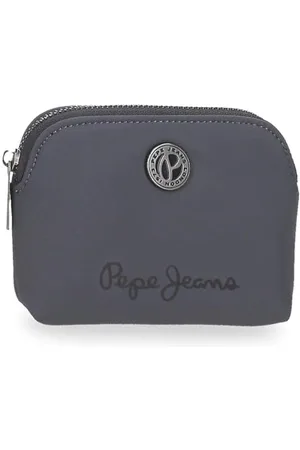 Pepe Jeans Corin Porte-Monnaie Gris 11,5 x 8,5 x 1,5 cm Polyester et PU 0,15 l by Joumma Bags, Gris, Talla única, Porte-Monnaie