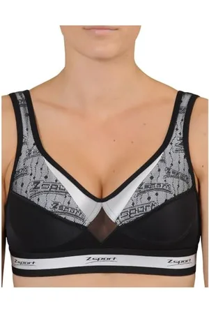ZSPORT Z Bra Fusion Argent Bretelles réglables 100E-85E-38E Soutien-Gorge de Sport Femme, FR : XL (Taille Fabricant : 100-E)