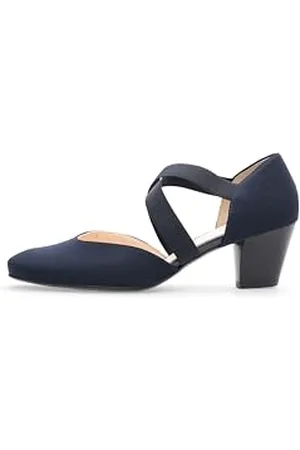 ARA Femme Toulouse 1233439 Escarpins Bride Cheville, Bleu (Blau 62), 36.5 EU