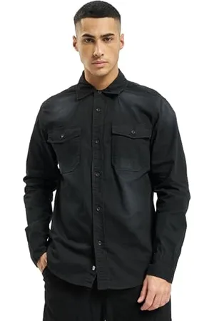 Brandit Hardee Denim Shirt Long Sleeve, color: black, size: M