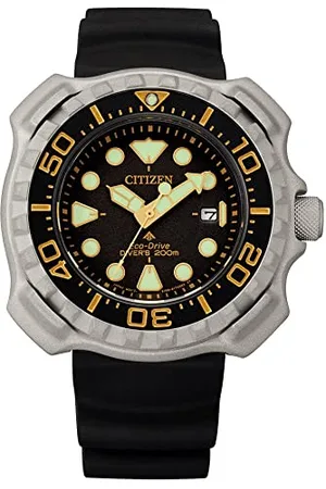 Citizen Montre pour Homme Analogique Eco-Drive avec Un Bracelet en Caoutchouc Promaster Marine