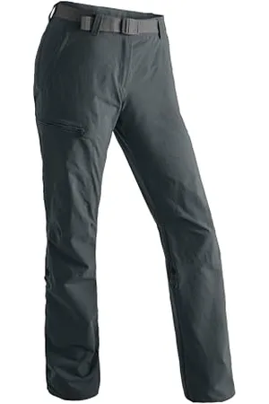 Maier Sports Lulaka, Pantalon de randonnée pour Femme, Pantalon Outdoor déperlant pour Le Trekking et la randonnée, sans PFC, MSTRETCH Pro 4 et Dryprotec, Fonction Rollup, Gris, 22 (W35/L30)
