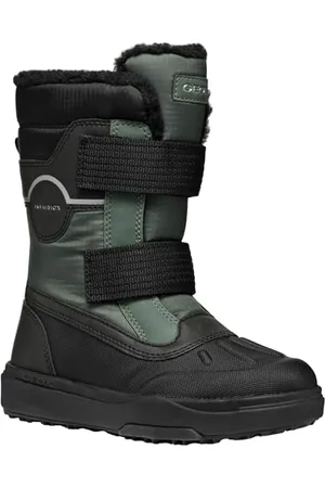Geox J BUNSHEE PG Boy B A Botte de Neige, DK Green/Black, 30 EU