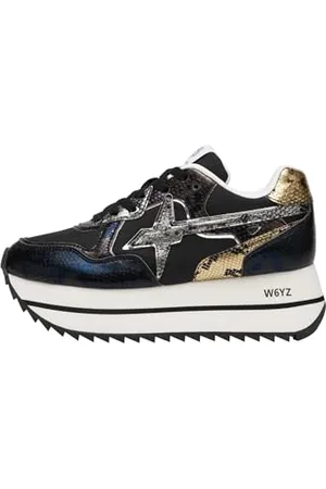 W6YZ Baskets en Cuir et Tissu Technique, 41
