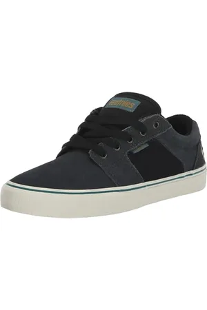 Etnies Homme Barge Ls Chaussure de Skate, Gris foncé, Noir, doré, 47 EU