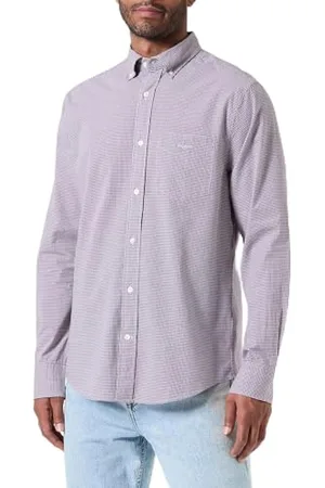 GANT Reg Poplin Micro Vichy T-Shirt Chemise, , XL Hommes