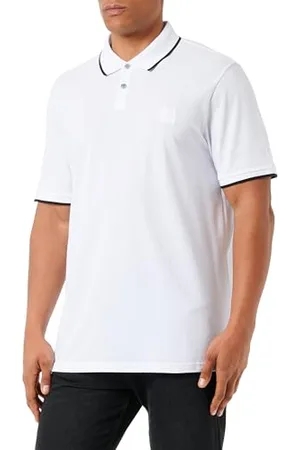 HUGO BOSS BOSS Hommes Passertip Polo Slim en piqué de Coton Stretch délavé