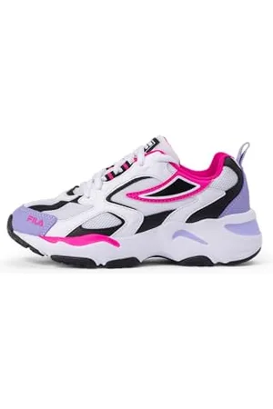 Fila CR-CW02 Ray Tracer Kids Basket, White-Sweet Lavender, 28 EU