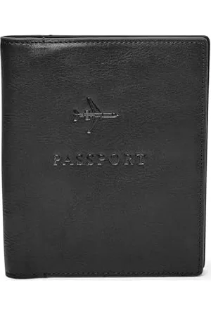 Fossil Étui à passeport pour homme, Étui à passeport 100 % cuir 11,43 cm L x 1,27 cm l x 13,97 cm H MLG0358001