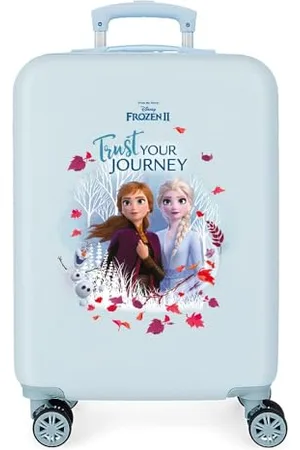 Disney Frozen La Reine des Neiges Trust your journey Valise Trolley Cabine 37x55x20 cms Rigide ABS Serrure à combinaison 32L 2,5Kgs 4 roues doubles Bagage à main