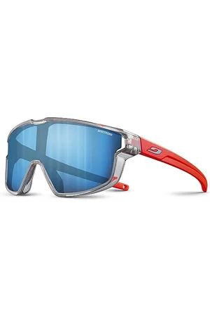Julbo Fury Mini Lunettes de Soleil, Gris Translucide Brillant/Orange Fluo Mat, Taille Unique Mixte Enfant