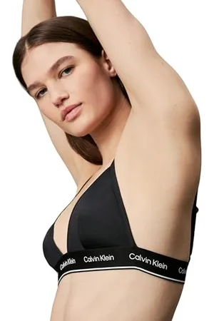 Calvin Klein Haut de Bikini Triangle Femme CK Meta Legacy sans Armatures, , 3XL