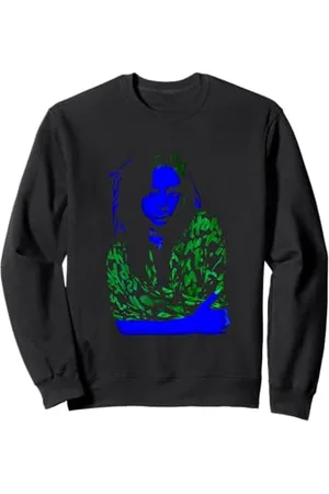 Billie Eilish Music Neon Backlit by Rock Off Sweatshirt