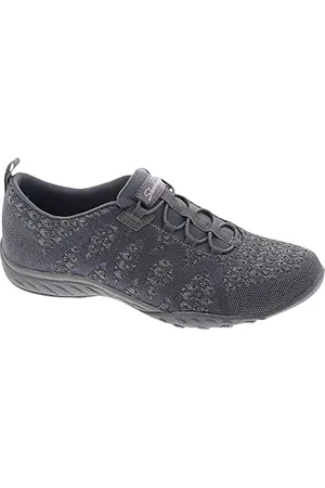 Skechers Baskets Breathe Easy-Infi Knity pour Femme, Anthracite, Pointure 40, , 4 UK Wide