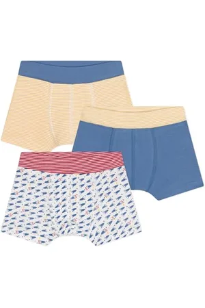 Petit Bateau A0BMQ Boxers Garçon, 3 Ans