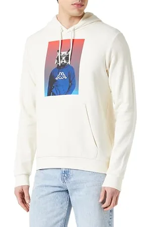 Kappa Sweacat Sweat, Blanco, M Homme