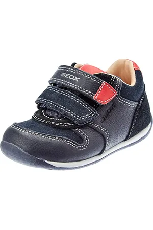 Geox Bébé Garçon B Each Boy A Premiers Pas, Navy/Red, 19 EU