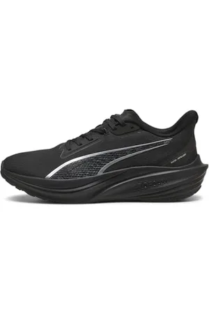 PUMA Mixte Darter Pro WTR Road Running Shoe, Black Silver, 36 EU