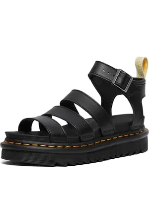 Dr. Martens Femme V Blaire Sandales Bout Ouvert, Noir (Black 001), 42 EU