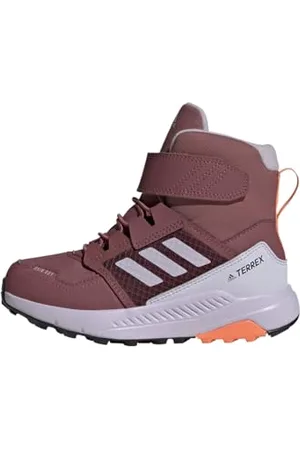 adidas Terrex Trailmaker High Cold.RDY Hiking Shoes Chaussures de randonnée, Burgundy/Silver Dawn/Amber Tint, 30.5 EU