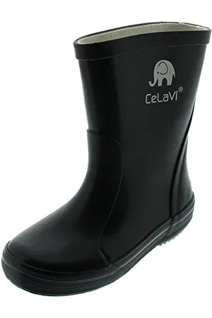 CeLaVi Mixte Enfant Gummistiefel Bottes & Bottines de Pluie, Noir (Black 001), 23 EU