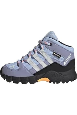 adidas Mixte bébé Terrex Mid Gore-TEX Hiking Shoes Chaussures de randonnée, Blue Dawn/Grey/Solar Gold, 20 EU