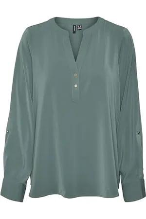 VERO MODA Vmani Ls Top WVN GA Noos T-Shirt Manches Longues, , M Femmes