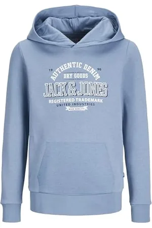 JACK & JONES JACK&JONES JUNIOR Jjelogo Sweat à Capuche 2 col 24/25 Noos JNR Sweatshirt, , 128 Garçon