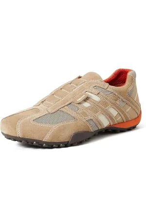 Geox Homme Uomo Snake L Sneakers, Beige/Dk Orange, 39 EU
