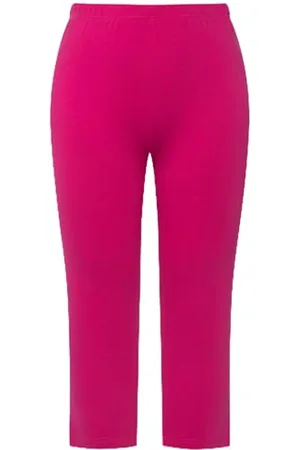 Ulla Popken Caprihose Pantalons, Fuchsia, 61W / 32L Femmes