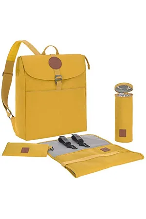 LÄSSIG Sac à langer sac à dos sac à couches sac de bébé sac élégant avec accessoires de change/Green Label Backpack Adventure lemon curry 1103015844