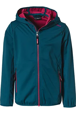 CMP Veste softshell légère pour enfants avec capuche fixe, , 116