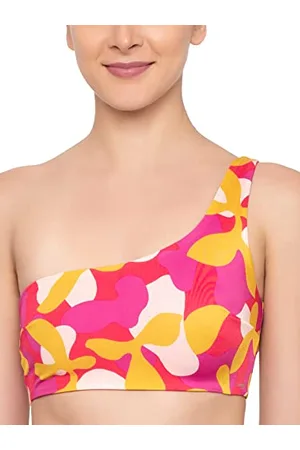 Triumph Sloggi shore Flower Horn Top Bikini, Pink-Dark Combination, L Femme