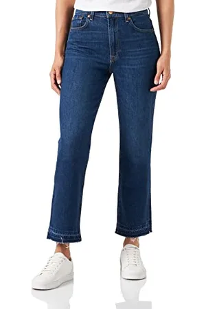 7 for all Mankind Jsslc650 Jeans, Bleu Moyen, 32 Femme