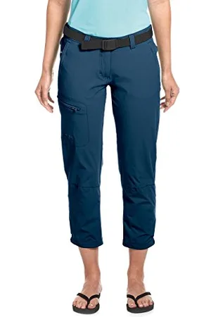 Maier Sports Lulaka 7/8, Pantalon de randonnée pour Femme, Pantalon Outdoor 7/8 déperlant pour Le Trekking et la randonnée, sans PFC, mSTRETCH Pro 4 et Dryprotec, Bleu, 36