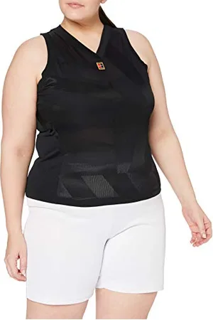 Nike W NKCT Dry Slam Tank LN NT Débardeur Femme, Black, FR : L (Taille Fabricant : L)