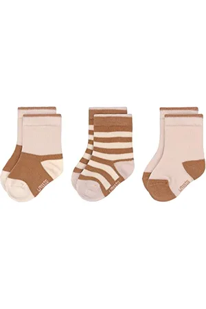 LÄSSIG LÄSSIG Chaussettes Unisexes pour bébés et Jeunes Enfants Lot de 3/ Rose/Caramel Taille 15-18
