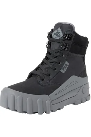 Fila Femme GRUNGELUTION Mid WMN Botte Tendance, Black-Dark Shadow, 41 EU