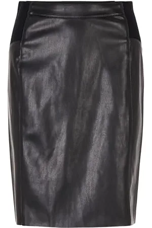 VERO MODA Femme Vmbuttersia Hw Coated Skirt Noos Jupe, , M EU