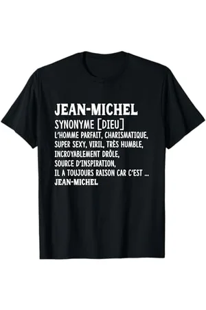 Homme Humour Prénom Personnalisé Jean-Michel Définition T-Shirt