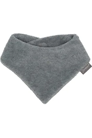 Sterntaler Foulard Tour de cou triangulaire avec Velcro, Taille: M, Gris (Argent marbre)