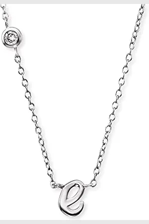 Engelsrufer Collier pour femme en argent sterling avec pendentif lettre E - serti d