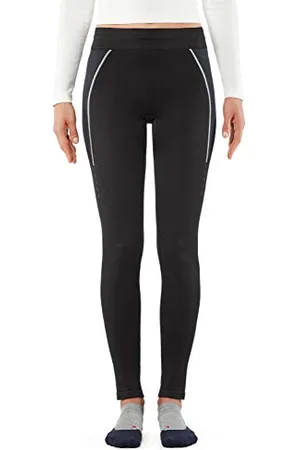 Falke Damen Long Tights, lange Laufhose, Leggings aus Funktionsfaser, 1 Stück, schwarz, S