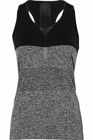 Asics Débardeur sans Coutures pour Femme - et Noir - Taille L