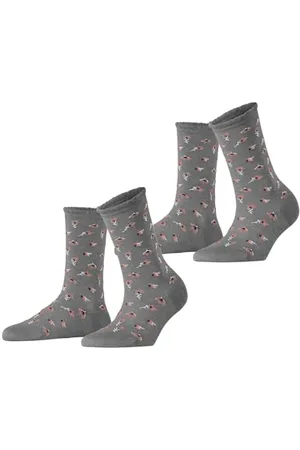 ESPRIT Petite Flowers Multipack W So viscose fantaisie lot de 2 paires, Chaussettes Femme, , 35-38