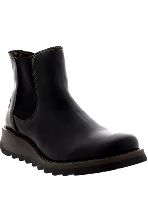 Fly London Salv, Bottes Chelsea Femme - Noir (Black 000), 37 EU (4 UK)