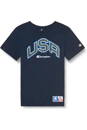 Champion Legacy Retro Sport B – USA S/S Crewneck T-Shirt, , 9-10 Ans Garçon